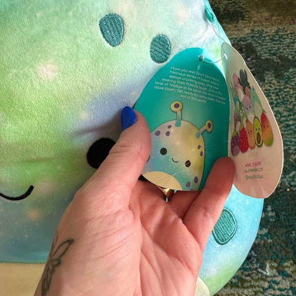 14" Zinx Alien Squishmallow (with tag) - Picture 4 of 5